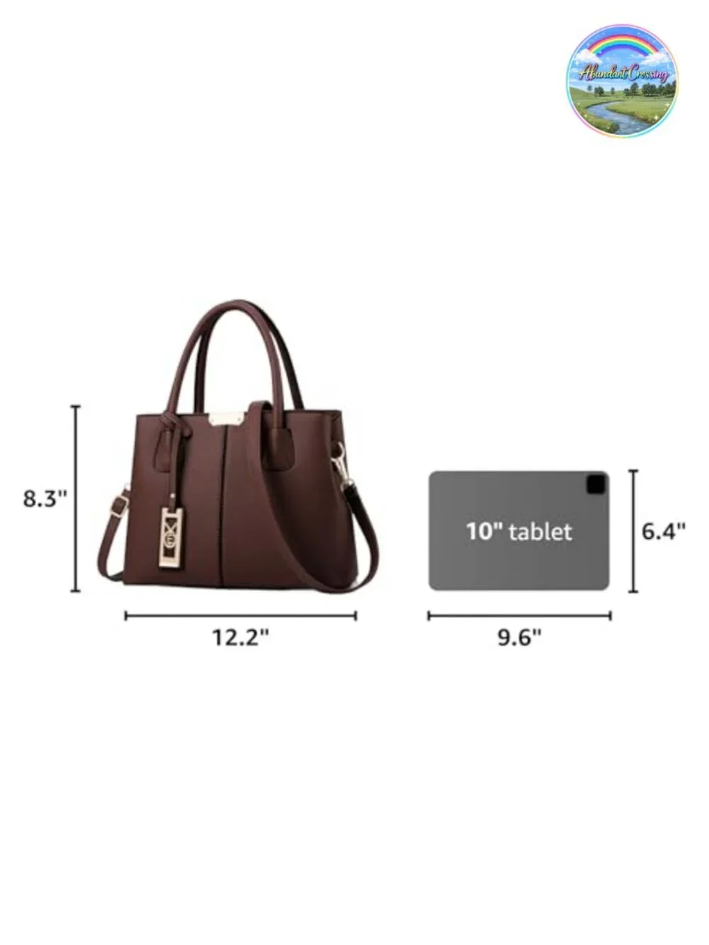 PU Leather Satchel Handbag Tote Crossbody Shoulder Bag Women